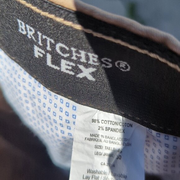 Men's Britches Flex Golf Chinos Tan Pants - 46 X 30 Great Condition - Picture 4 of 6